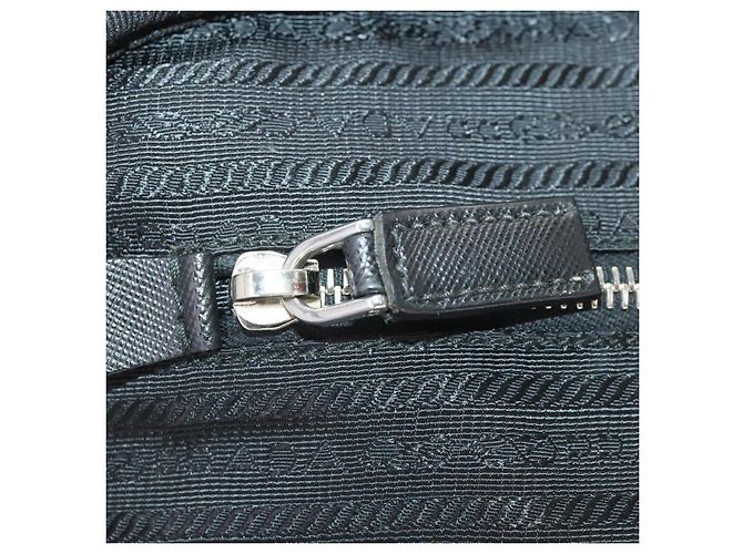 PRADA Carry Case Trunk Nylon Schwarz Silber Auth 182881 - Ansicht 25