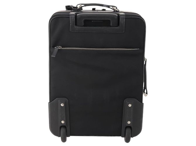PRADA Carry Case Trunk Nylon Schwarz Silber Auth 182881 - Ansicht 3