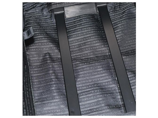 PRADA Carry Case Trunk Nylon Schwarz Silber Auth 182881 - Ansicht 30