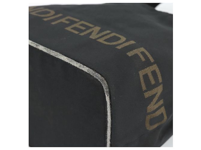 FENDI Handtasche Canvas Schwarz Braun Authentisch gh2132 - Ansicht 10