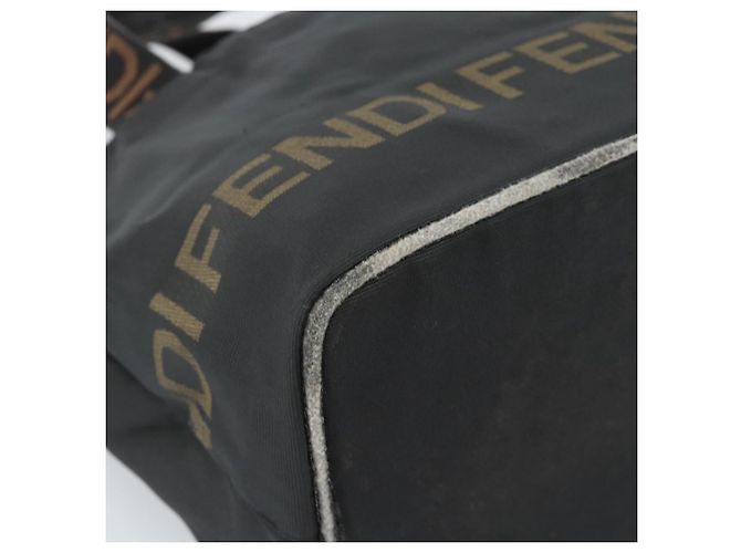 FENDI Handtasche Canvas Schwarz Braun Authentisch gh2132 - Ansicht 11