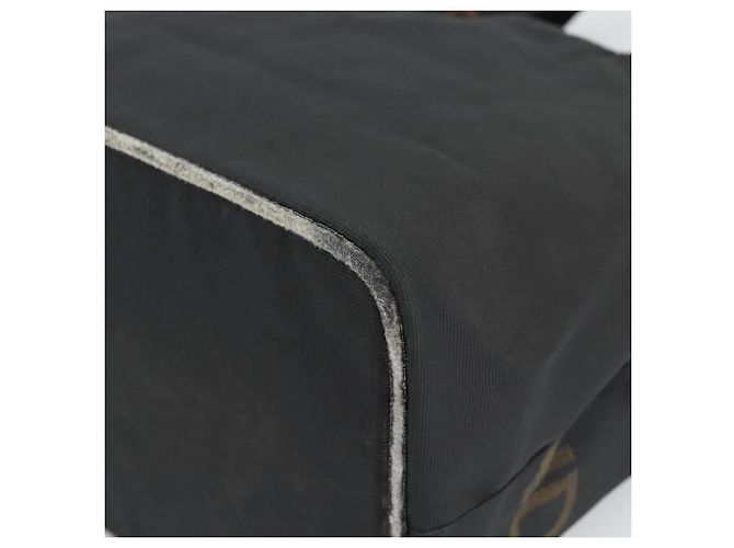 FENDI Handtasche Canvas Schwarz Braun Authentisch gh2132 - Ansicht 12