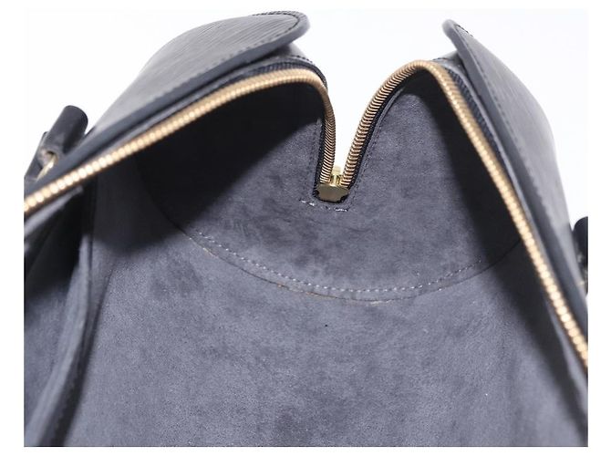 Borsa LOUIS VUITTON Epi Soufflot Nera M52222 LV Auth 184307V Nero - vista 17