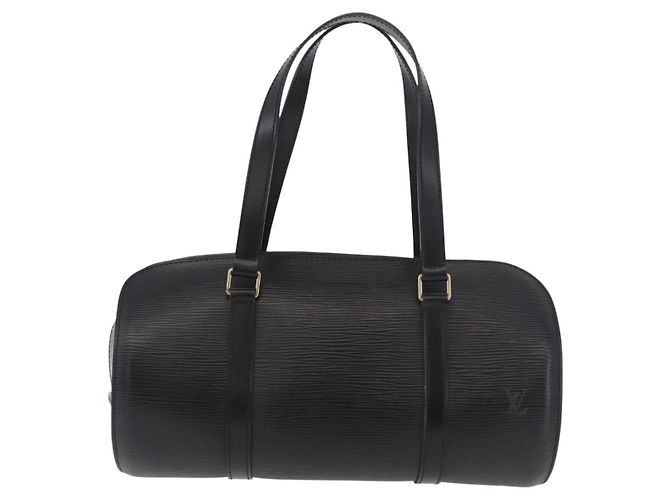 Borsa LOUIS VUITTON Epi Soufflot Nera M52222 LV Auth 184307V Nero - vista 2