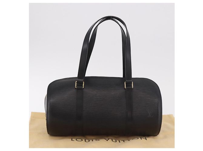 Borsa LOUIS VUITTON Epi Soufflot Nera M52222 LV Auth 184307V Nero - vista 22