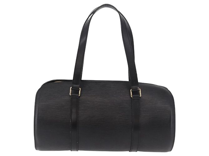 Borsa LOUIS VUITTON Epi Soufflot Nera M52222 LV Auth 184307V Nero - vista 3