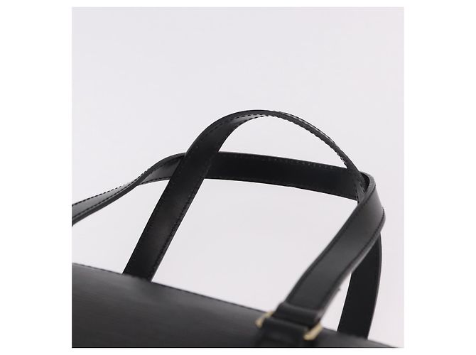 Borsa LOUIS VUITTON Epi Soufflot Nera M52222 LV Auth 184307V Nero - vista 8