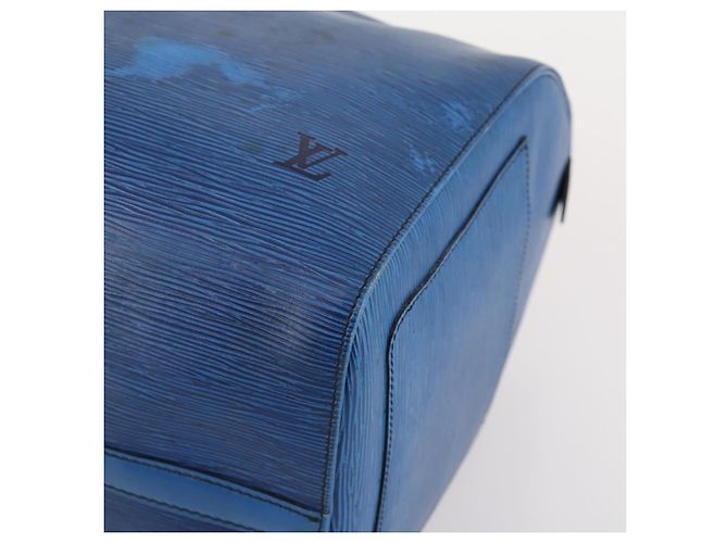 LOUIS VUITTON Epi Keepall 50 Boston Bag Blue M42965 LV Auth 179600 - vista 10