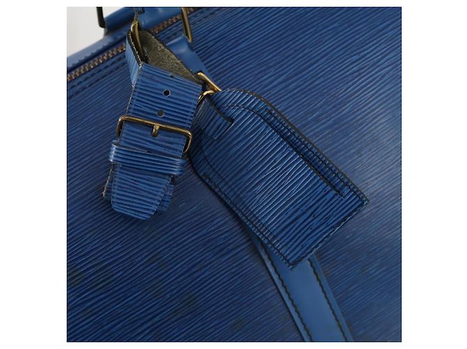 LOUIS VUITTON Epi Keepall 50 Boston Bag Blue M42965 LV Auth 179600 - vista 16