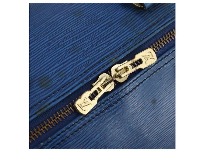 LOUIS VUITTON Epi Keepall 50 Boston Bag Blue M42965 LV Auth 179600 - vista 17