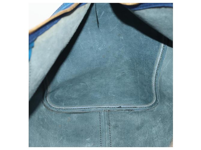 LOUIS VUITTON Epi Keepall 50 Boston Bag Blue M42965 LV Auth 179600 - vista 20