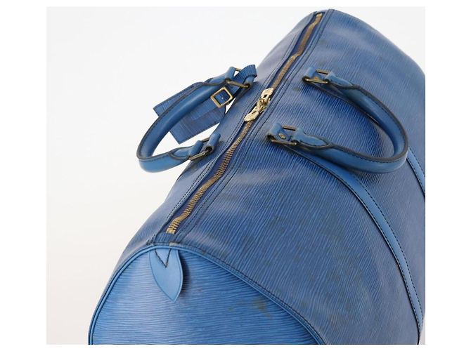 LOUIS VUITTON Epi Keepall 50 Boston Bag Blue M42965 LV Auth 179600 - vista 6