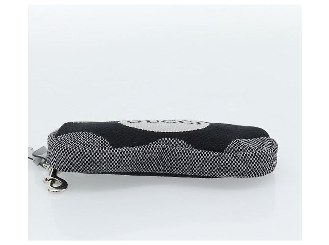 Pouch GUCCI in cotone nero Auth 183090M - vista 7