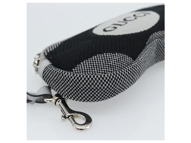 Pouch GUCCI in cotone nero Auth 183090M - vista 9