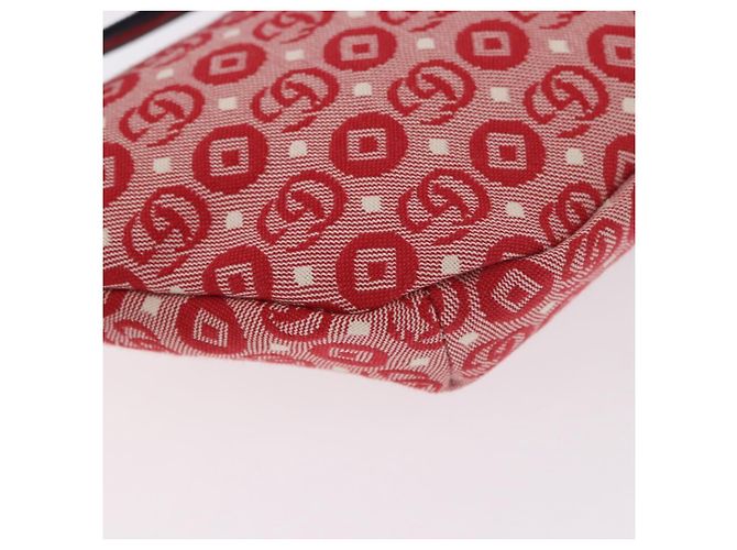 GUCCI Sherry Line Waist bag Canvas Navy Silver Red 502095 Auth 183095M Argento Rosso Blu navy - vista 12