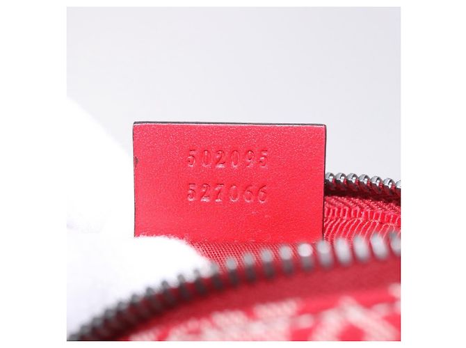 GUCCI Sherry Line Waist bag Canvas Navy Silver Red 502095 Auth 183095M Argento Rosso Blu navy - vista 21