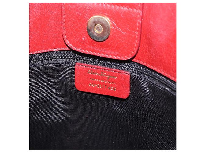 Borsa Tote Salvatore Ferragamo in tela nero e oro Auth 183829 D'oro - vista 16