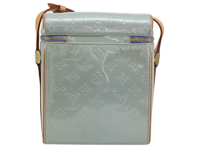 LOUIS VUITTON Borsa Sullivan Vertical Monogram Vernis Lavande M91258 Auth 183660A - vista 3