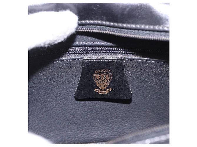 Borsa a Spalla GUCCI in Pelle Blu Navy e Oro Auth 184459 D'oro - vista 16