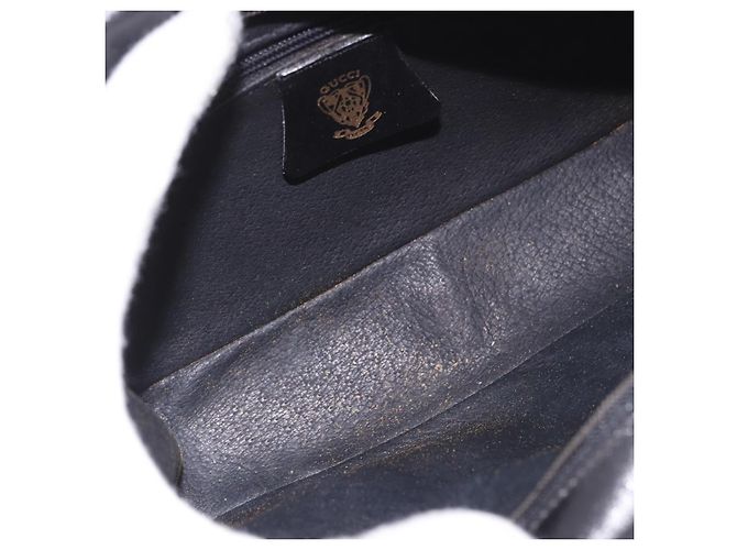 Borsa a Spalla GUCCI in Pelle Blu Navy e Oro Auth 184459 D'oro - vista 17