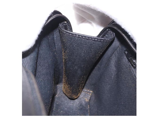 Borsa a Spalla GUCCI in Pelle Blu Navy e Oro Auth 184459 D'oro - vista 19