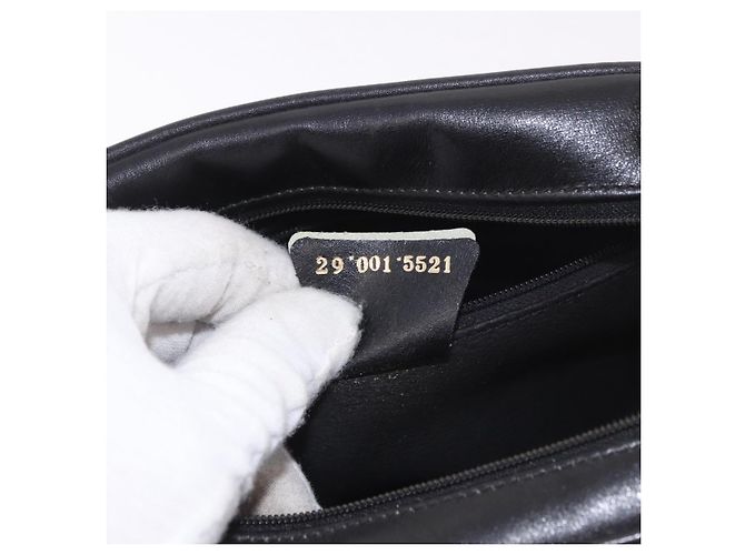 Borsa a Spalla GUCCI in Pelle Blu Navy e Oro Auth 184459 D'oro - vista 22