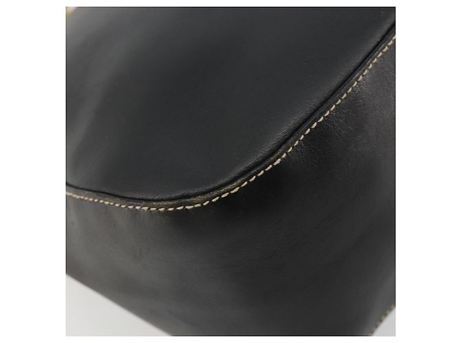 Borsa a Spalla con Catena PRADA in Pelle Nera e Oro Auth yk20455A Nero D'oro - vista 11