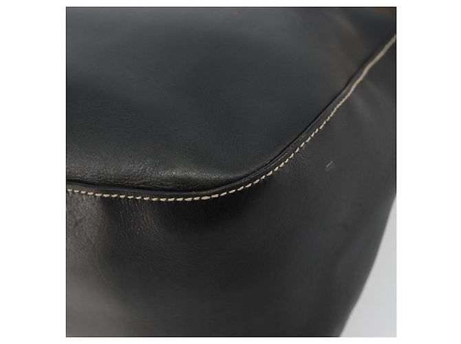 Borsa a Spalla con Catena PRADA in Pelle Nera e Oro Auth yk20455A Nero D'oro - vista 12
