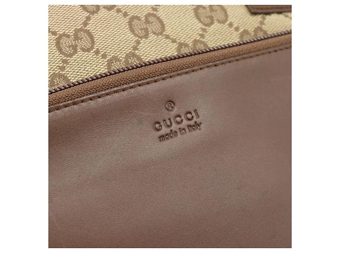 Borsa Tote GUCCI GG Canvas Beige Argento 019 0402 Auth 182184 - vista 14