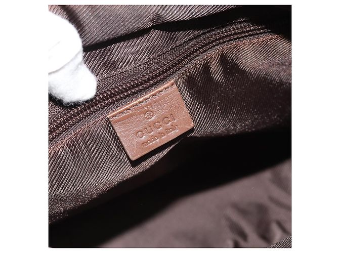 Borsa Tote GUCCI GG Canvas Beige Argento 019 0402 Auth 182184 - vista 16