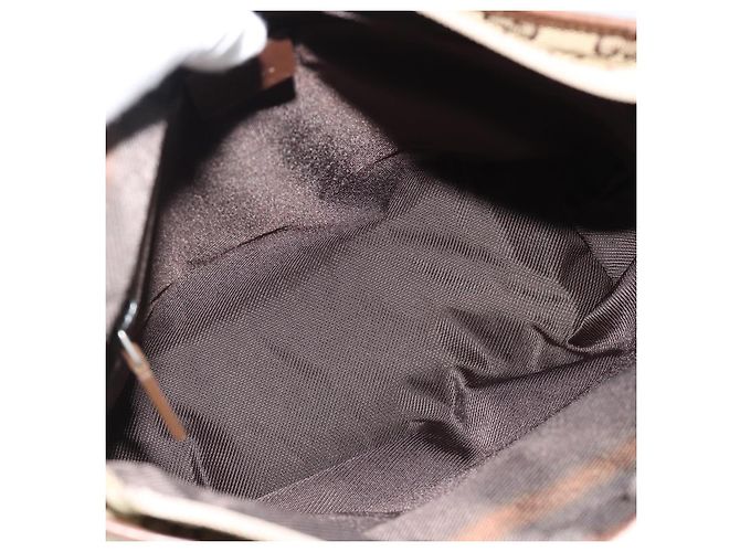 Borsa Tote GUCCI GG Canvas Beige Argento 019 0402 Auth 182184 - vista 17