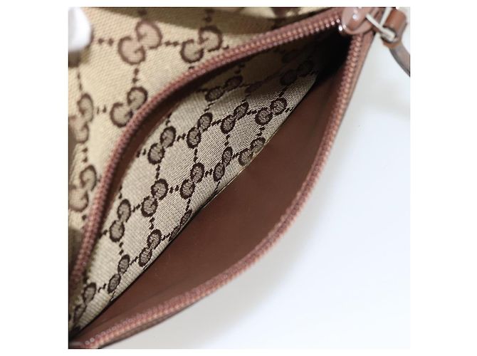 Borsa Tote GUCCI GG Canvas Beige Argento 019 0402 Auth 182184 - vista 22