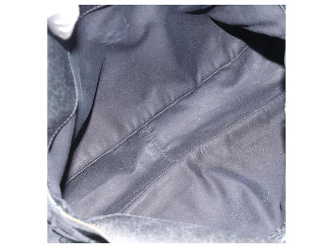 Borsa a mano GUCCI GG Canvas Nera Argento Autentica 183035 Nero - vista 14