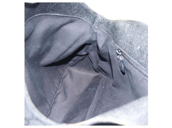 Borsa a mano GUCCI GG Canvas Nera Argento Autentica 183035 Nero - vista 15