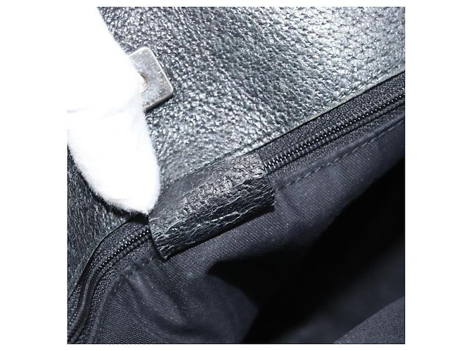 Borsa a mano GUCCI GG Canvas Nera Argento Autentica 183035 Nero - vista 20