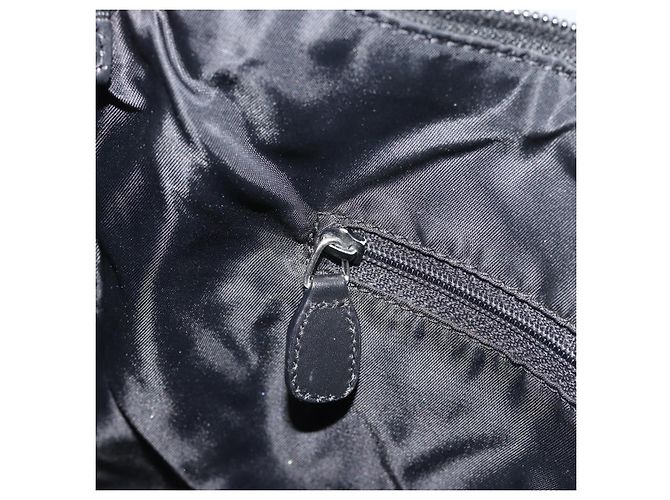 Borsa a tracolla Christian Dior Trotter Canvas Nera Argento Autentica 183317A Nero - vista 19