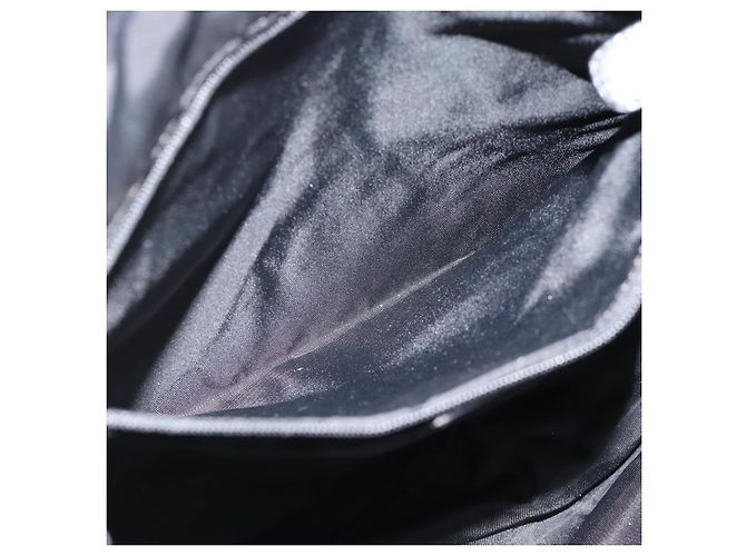 Borsa a tracolla Christian Dior Trotter Canvas Nera Argento Autentica 183317A Nero - vista 20