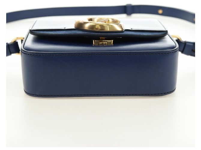 Chloé Chloe Chloe C Handtasche aus Leder 2way Blau Gold Auth 181830M Golden - Ansicht 11