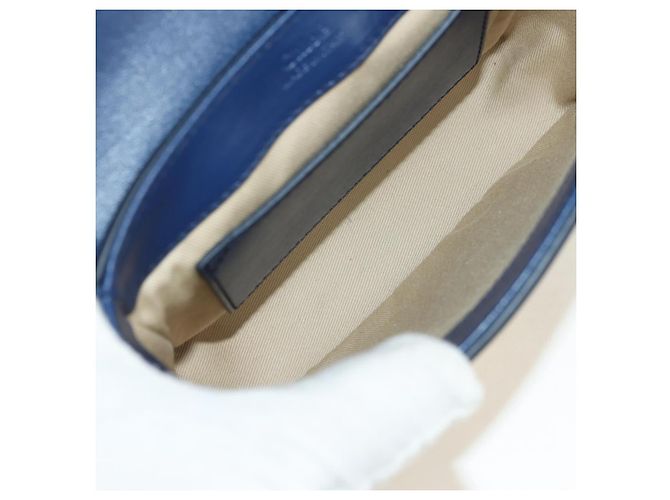 Chloé Chloe Chloe C Handtasche aus Leder 2way Blau Gold Auth 181830M Golden - Ansicht 22