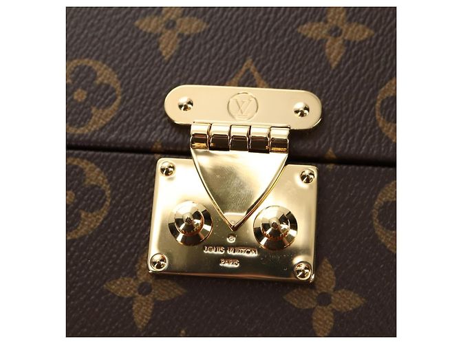 LOUIS VUITTON Monogram Home Mirror Trunk GI0554 LV Auth 181660SM Monogramme - vue 14
