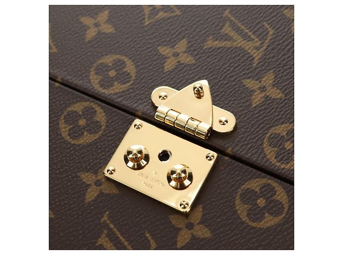 LOUIS VUITTON Monogram Home Mirror Trunk GI0554 LV Auth 181660SM Monogramme - vue 15