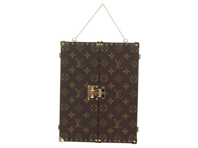LOUIS VUITTON Monogram Home Mirror Trunk GI0554 LV Auth 181660SM Monogramme - vue 2
