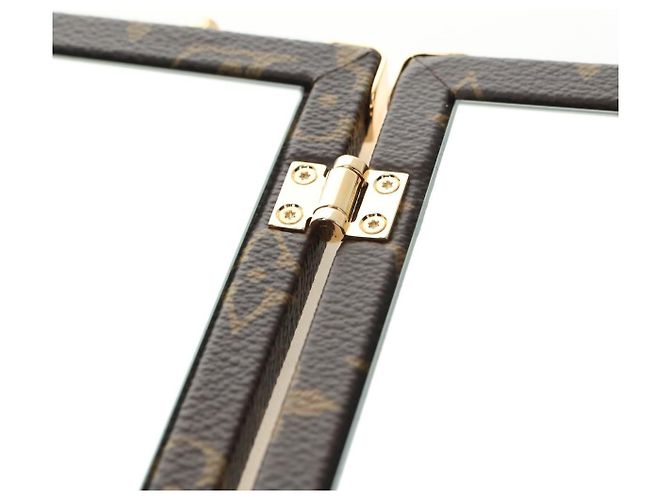 LOUIS VUITTON Monogram Home Mirror Trunk GI0554 LV Auth 181660SM Monogramme - vue 25