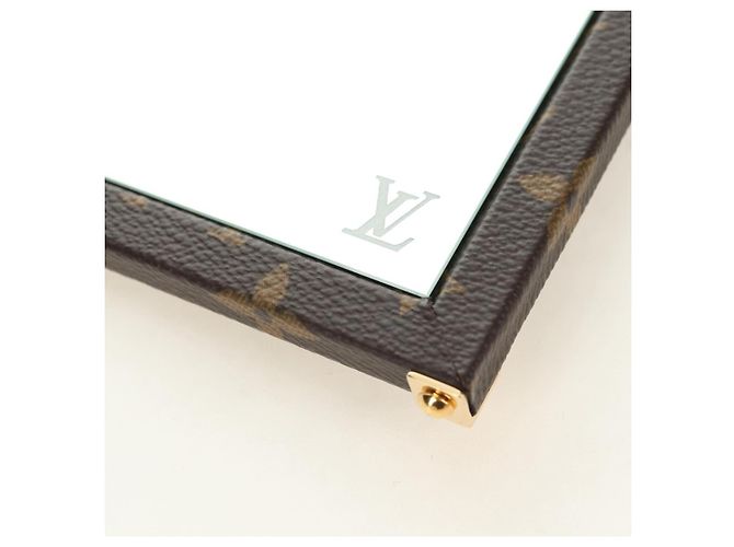 LOUIS VUITTON Monogram Home Mirror Trunk GI0554 LV Auth 181660SM Monogramme - vue 28