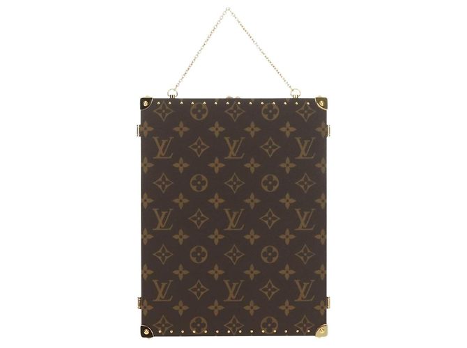 LOUIS VUITTON Monogram Home Mirror Trunk GI0554 LV Auth 181660SM Monogramme - vue 3