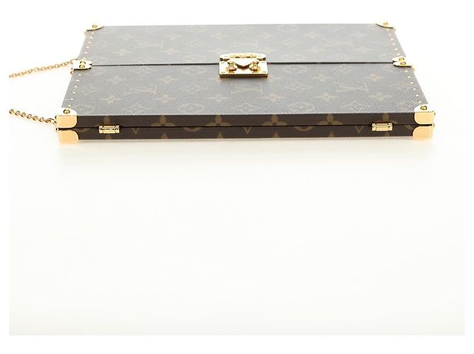 LOUIS VUITTON Monogram Home Mirror Trunk GI0554 LV Auth 181660SM Monogramme - vue 4