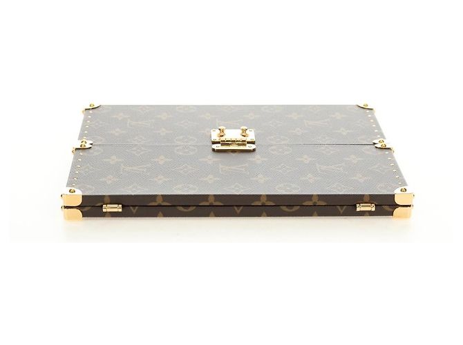 LOUIS VUITTON Monogram Home Mirror Trunk GI0554 LV Auth 181660SM Monogramme - vue 5