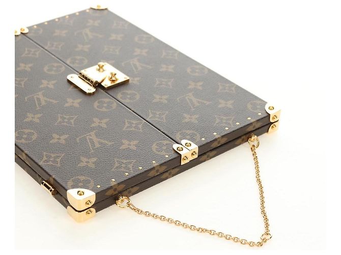 LOUIS VUITTON Monogram Home Mirror Trunk GI0554 LV Auth 181660SM Monogramme - vue 6