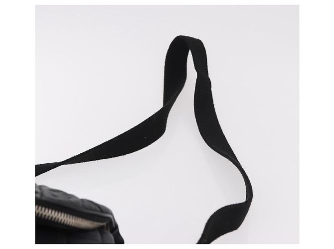 CHANEL Matelasse Shoulder Bag Beschichtetes Canvas Schwarz Silber CC Auth bs35469 - Ansicht 8
