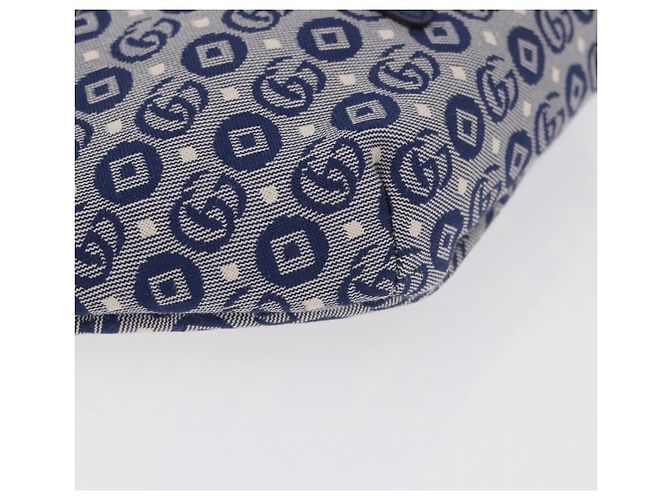GUCCI Sherry Line Waist bag Canvas Navy Silver Red 502095 Auth 183093M Argento Rosso Blu navy - vista 10